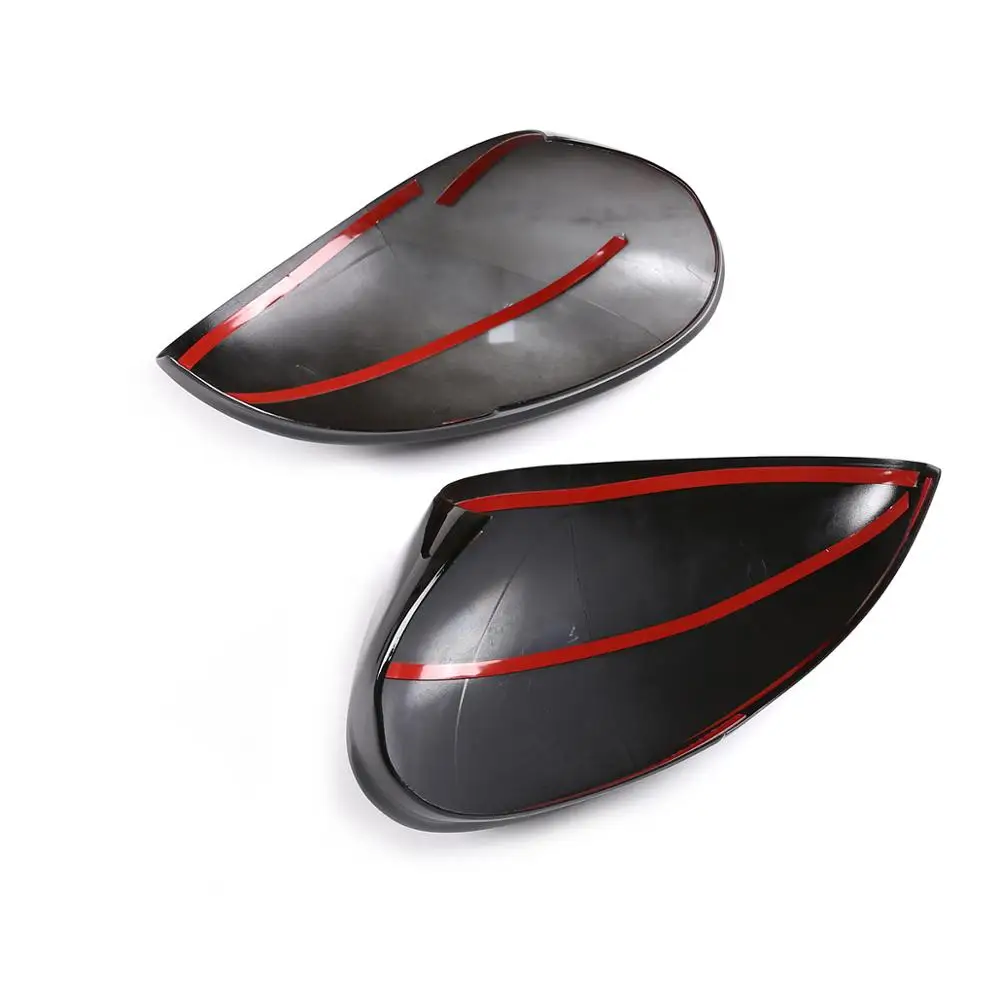 

For Alfa Romeo Giulia 2017 2018 2019 2020 ABS plastic Black Rearview Mirror Decoration Cover Trim Exterior Car Accessories