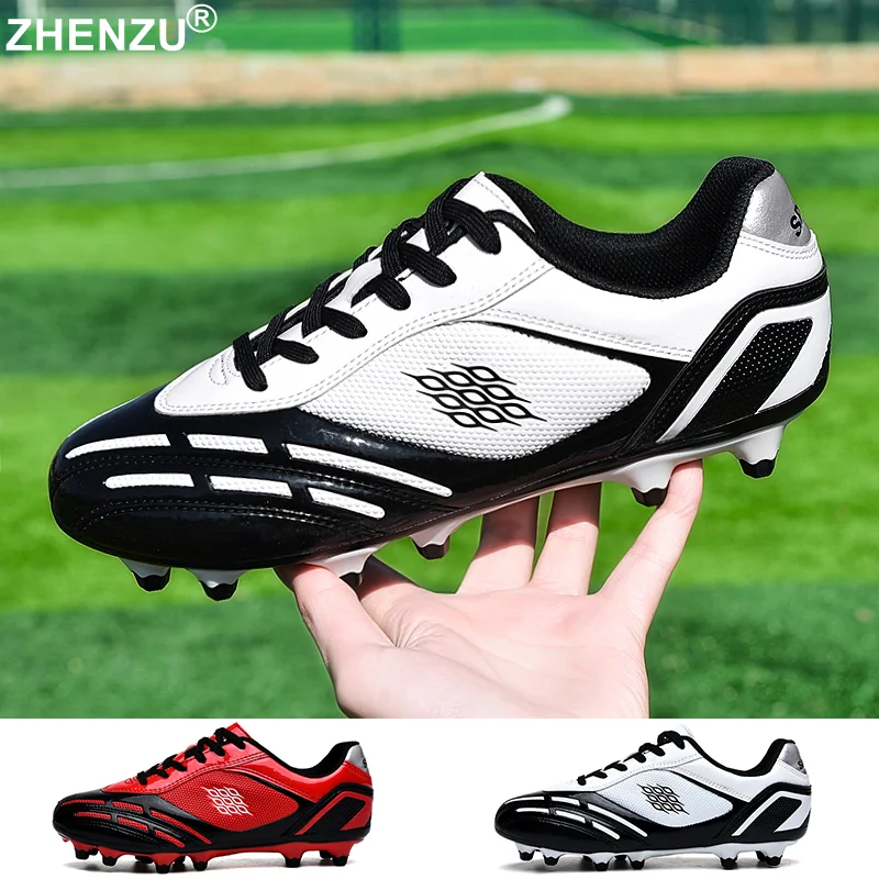 

Новинка 2021, Высококачественная уличная Мужская обувь для профессионального футбола TF/FG, размер 33-45, тренировочные спортивные кроссовки, футбольные бутсы