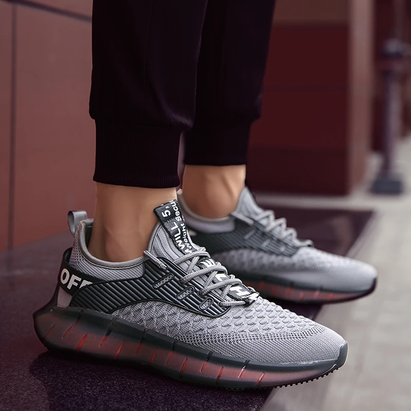 

Abhoth Running Shoes Comfortable Light Casual Men's Sneaker Breathable Non-slip Wear-resistant Outdoor Walking Men Sport Shoes