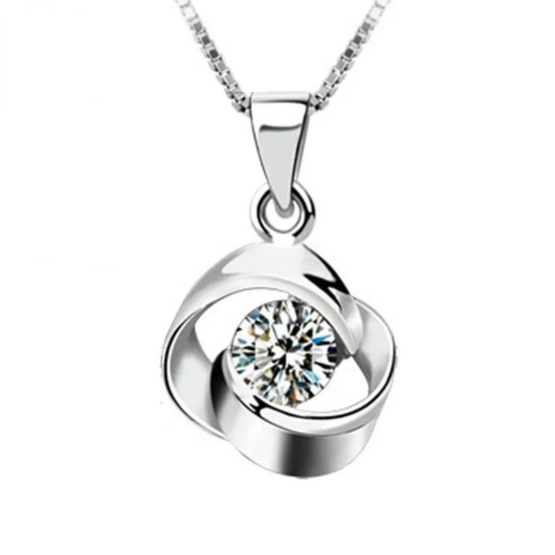 

Кулон женский из серебра 925 пробы, с розами