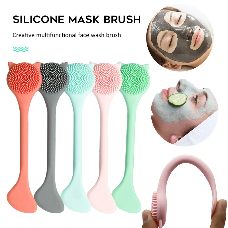 

1pc Soft Silicone Facial Cleansing Brushes Exfoliating Pore Cleaner Skin Care Tool Massager Beauty Nose Brush For Daily