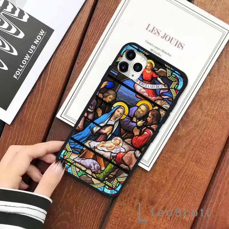 

Virgin Mary Christian religion faith Phone Cases for iPhone 11 12 pro XS MAX 8 7 6 6S Plus X 5S SE 2020 XR Soft silicone Funda