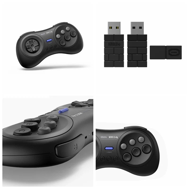 Беспроводной Bluetooth геймпад 8BitDo M30 2 4G для оригинального Sega Genesis и Seg Nintendo Switch ПК MAC