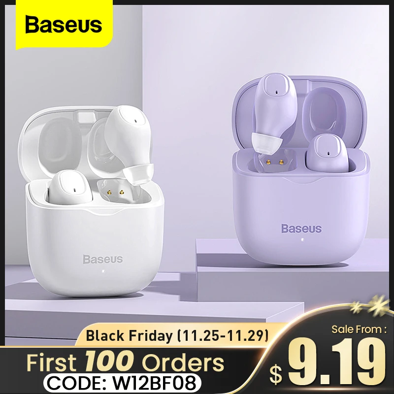 TWS-наушники Baseus W12 с поддержкой Bluetooth 5,1