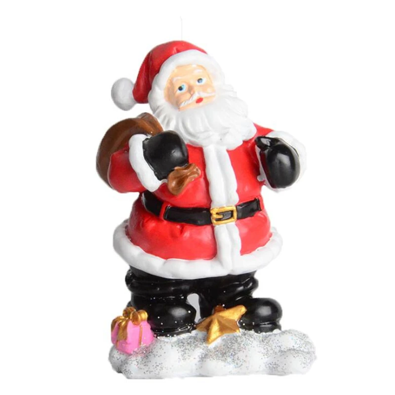 Рождественская декоративная статуя Санта-Клауса из смолы для украшения дома