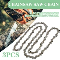 3pcs drive link chainsaw saw chain blade woodwork chainsaw mills surface smooth 1214161820 inch chains for cutting lumbers