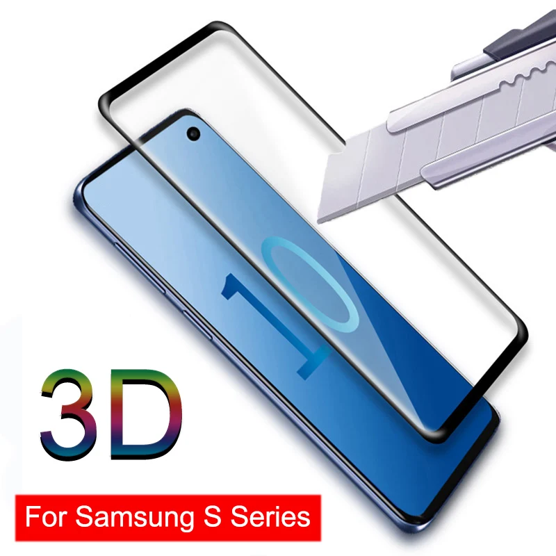 Закаленное стекло для Samsung Galaxy S8 S9 S10 Plus защитный стеклянный чехол экрана на Glaxy S10e
