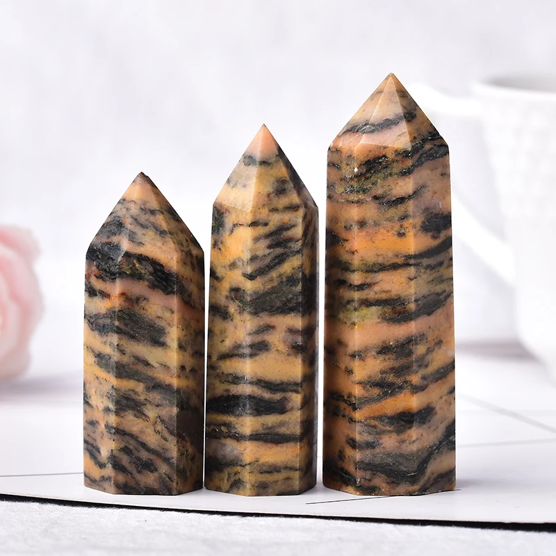 1 шт. натуральный кристалл желтый полосатый камень домашний декор кварцевый