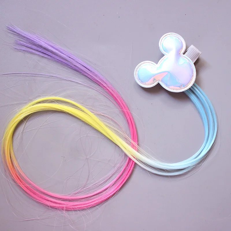 Разноцветные заколки для волос с единорогом девочек Детские блестящие Милые