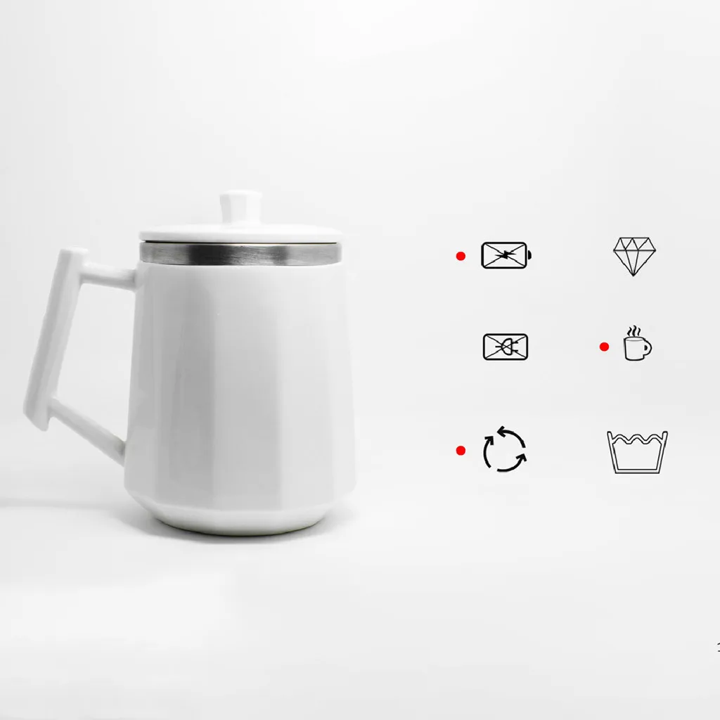 Разница температуры автоматическая чашка для смешивания кофе перемешивание