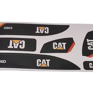Imported Custom Made Thicker Bigger CAT Sticker For 1/14 Huina 1580 RC Excavator Model Better Quality Better 