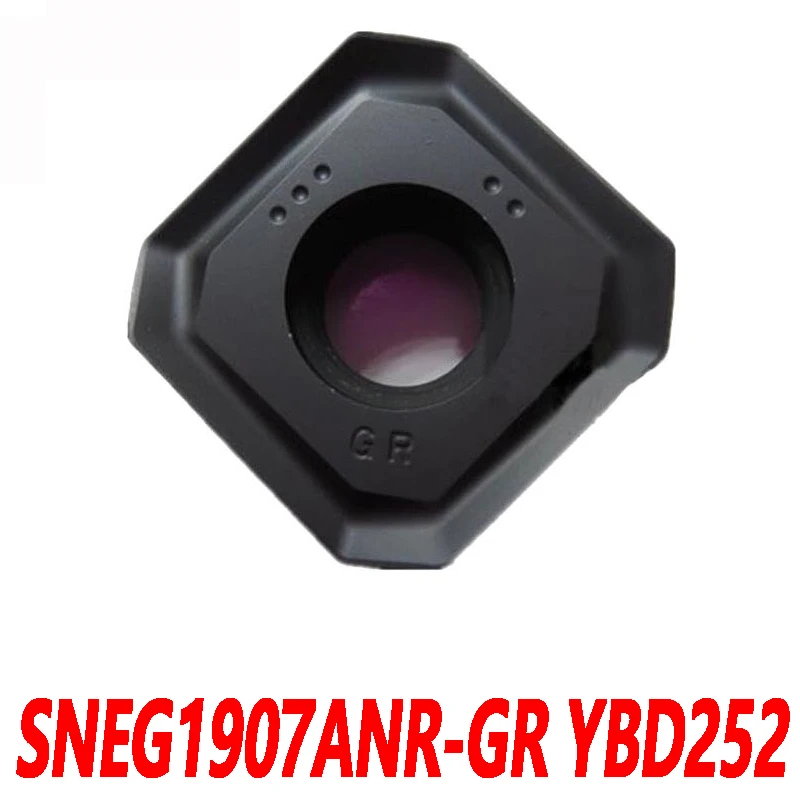 

100% Original SNEG SNEG1907ANR-GR YBD252 10pcs Carbide blade CNC lathe blade Quality assurance Efficient and durable 1907ANR