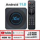 LEMFO X96 X4 Android TV Box Android 11 2021 Новый 8G 64GB Smart TV Box с WIFI 5G Amlogic S905x4 Google Voice Set Top Box 11.0