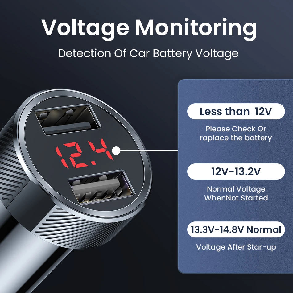 all metal led display dual usb 4 8a fast car charger for iphone samsung xiaomi huawei mini mobile phone tablet gps car charger free global shipping