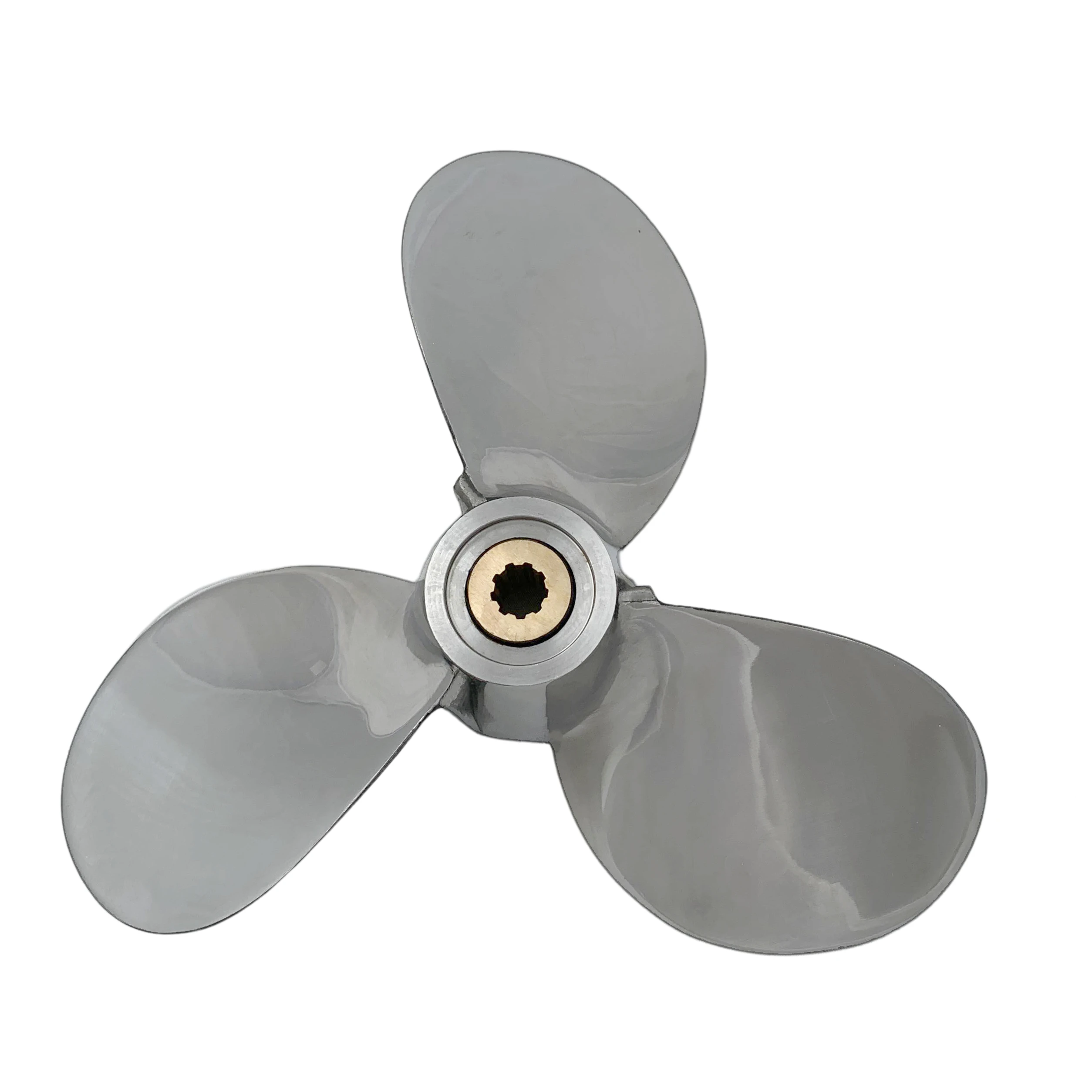 Boat Propeller Suit For Yamaha 7 1/2X8 Stainless Steel Prop 2.5-6HP 3 Blade 9 Tooth Rh Oem No: 6E0-45941-01-El