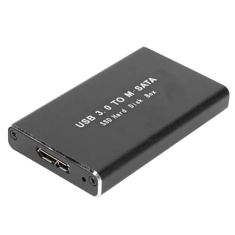 Мини USB 3,0 для mSATA HDD Box SSD жесткий диск адаптер чехол жесткий диск HDD корпус алюминиевый сплав внешний жесткий диск чехол