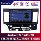 Автомобильный GPS-плеер Seicane, стерео плеер с 8-ядерным процессором для Mitsubishi Lancer-ex 9,0, 2008, 2009, 2010, 2011, 2012, 2013, 2015, 2014 дюймов, Android 10,1