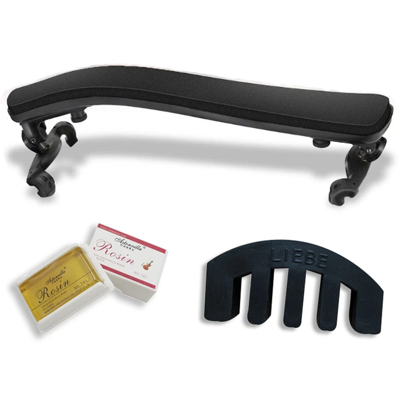 

Astonvilla Violin Shoulder Rest For 3/4 And 4/4 Size, With Collapsible And Height Adjustable Feet , Including A Mute And Rosin