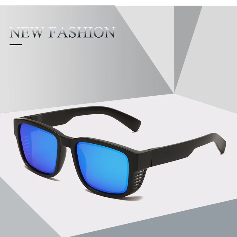 

fashion men women square polarized sunglasses unisex Vintage polaroid sun glasses UV400 mirror goggle Plastic titanium frame TR