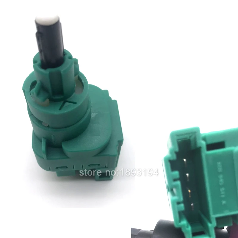 1x BRAKE LIGHT PEDAL SWITCH GREEN 1C0945511A FOR VW BORA JETTA GOLF BEETLE 1C0 945 511 A | Автомобили и мотоциклы