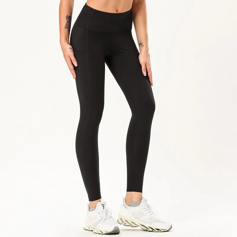 

Double-Sided Brushed Nude Feel Sports Yoga Ninth Pants Women's Hip Lifting Running Fitness Pants High Elastic Yoga Pants