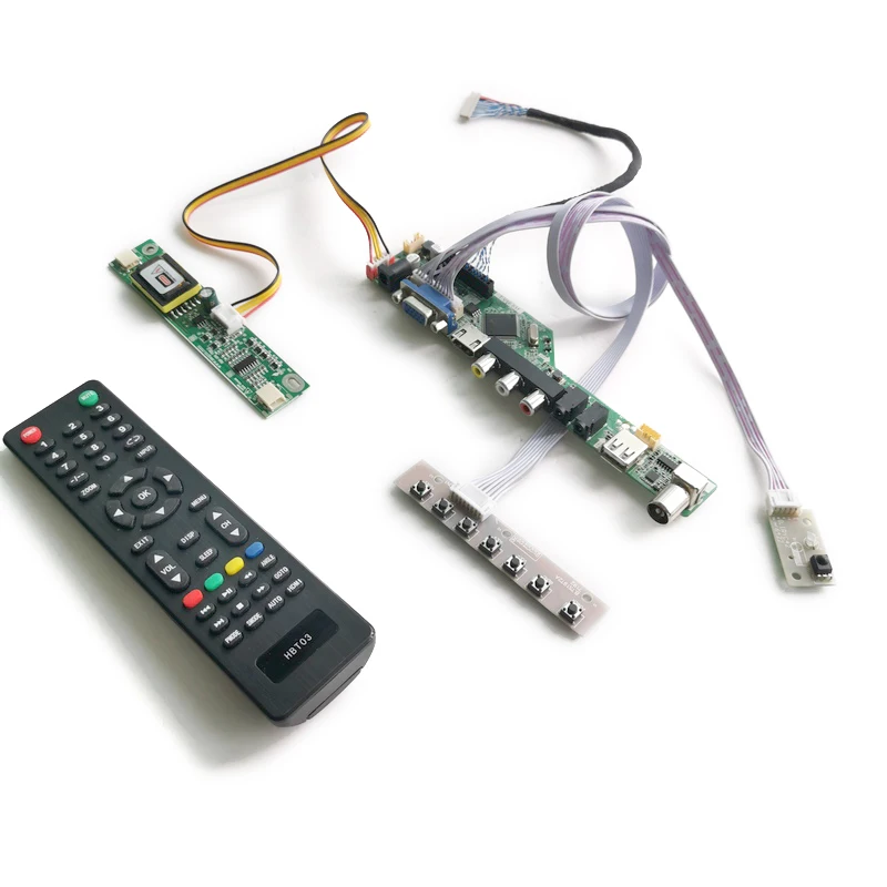 

Fit M150X4/M150X5/MT150XN01/MT150XN03 2-CCFL Kit VGA+AV+USB Universal Controller Drive Board LVDS 20-Pin 1024*768 Monitor