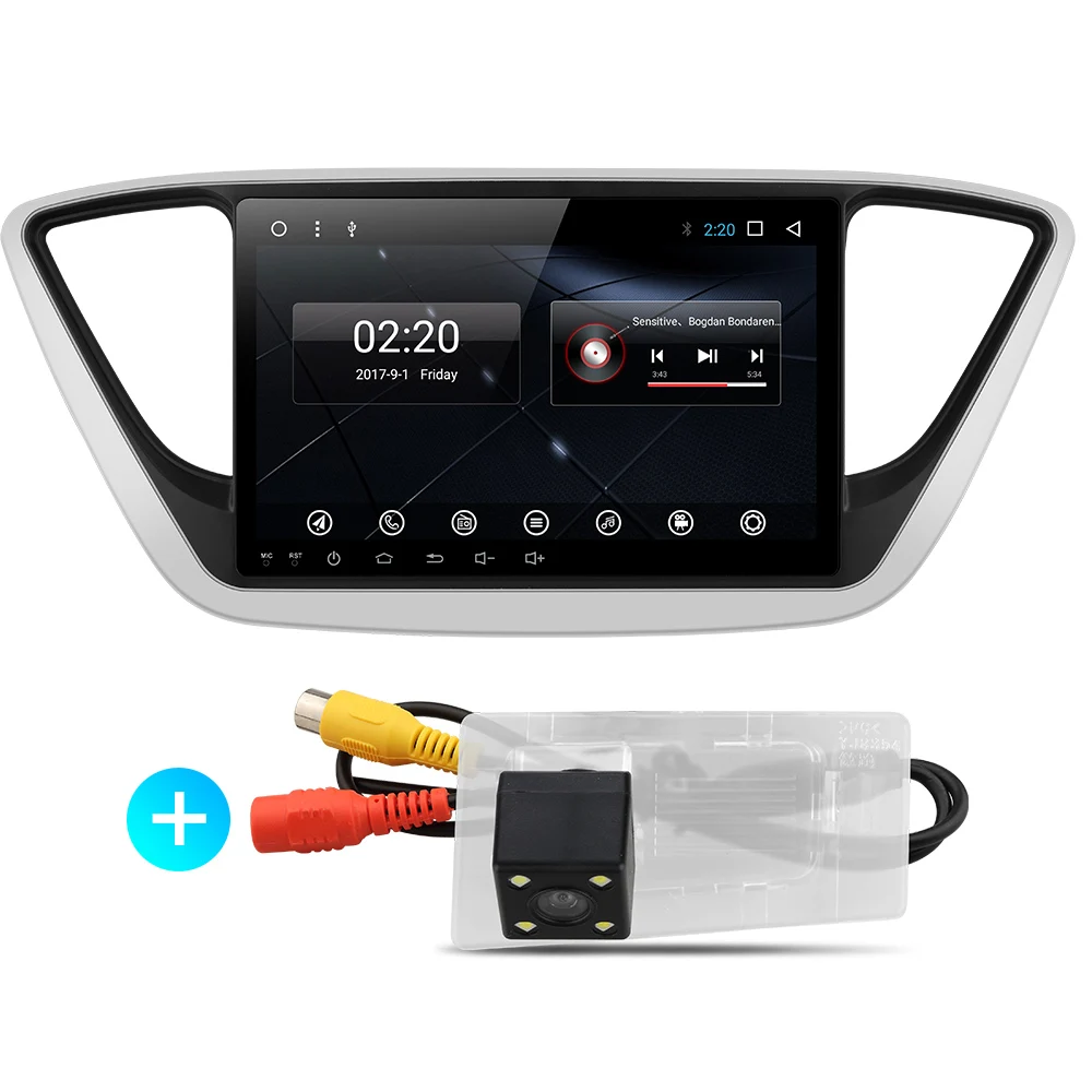 with camera Asottu C17YN9060 PX30 9,0 автомобильный DVD gps плеер для hyundai Verna автомобильный ПК головное устройство Автомобильный Радио Видео плеер навигация gps dvd - Цвет: with camera