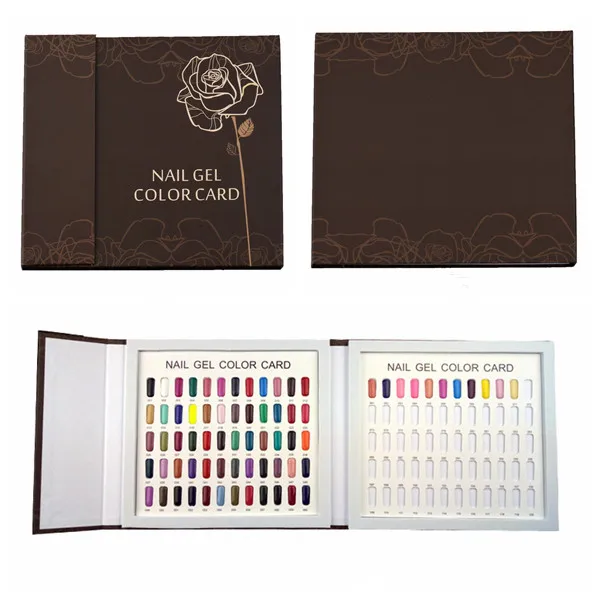 

120 Colors Manicure Tool False Nail Color Book Color Display Nail Art Gel Polish Color Card Nail Color Chart nail display book