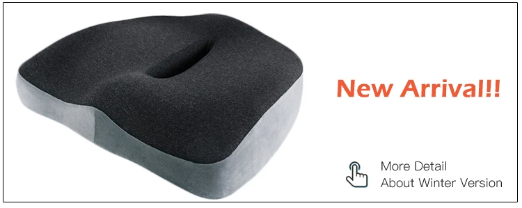 

PurenLatex Memory Foam Chair Orthopedic Cushion Office Seat Pad Hemorrhoid Treat Car Seat Big Relief Pain Tailbone Coccyx Pillow