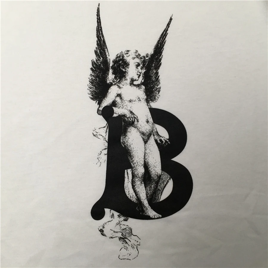 Мужская футболка с коротким рукавом marcelo barrett узором крыльев Ангела женские