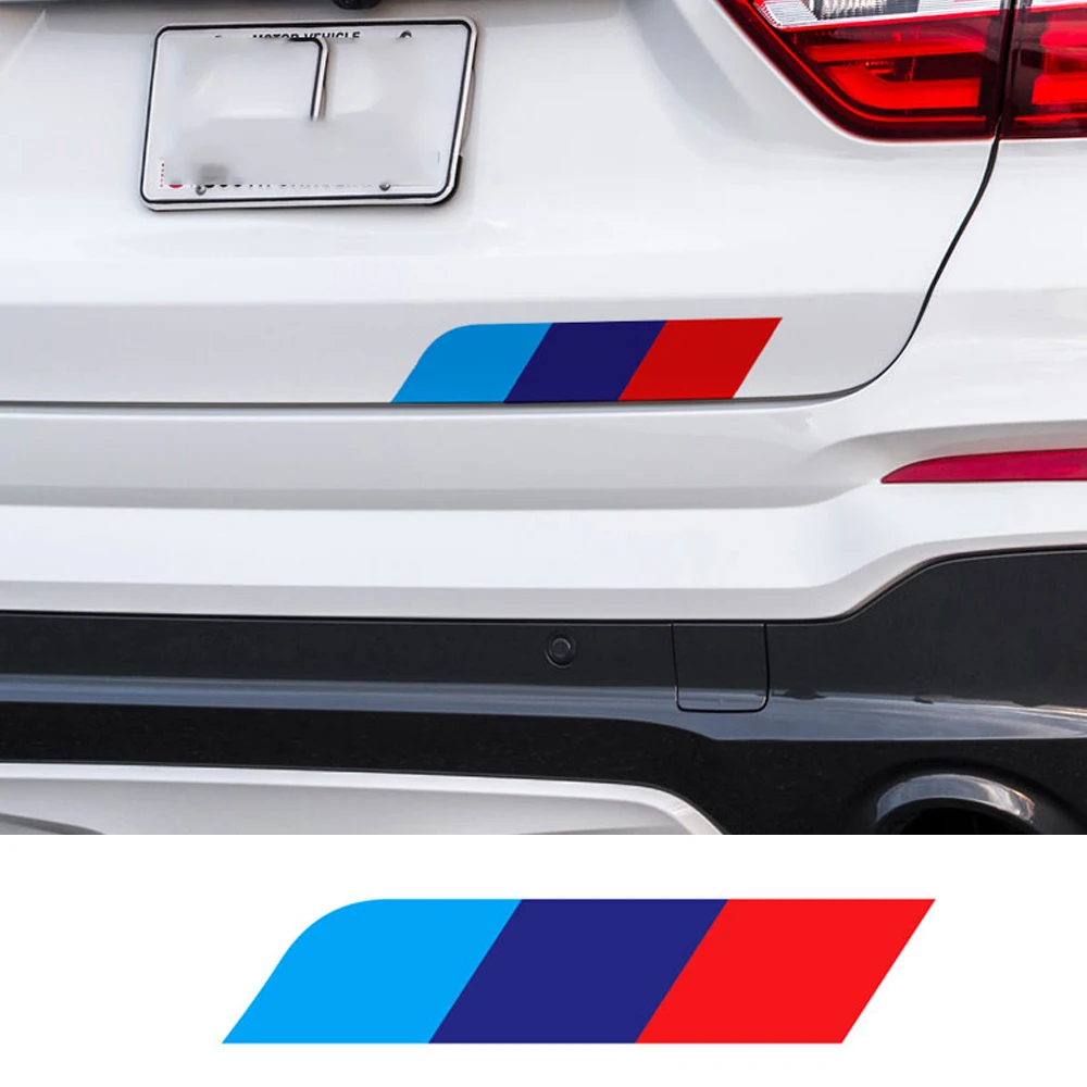 M 3 цвета боковая юбка стикер задний багажник наклейка для BMW Все модели X1 X3 X5 E46 E39