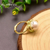 glseevo handmade natural fresh water pearl finger ring for women wedding anniversary gifts oringal design vintage jewelry gr0249
