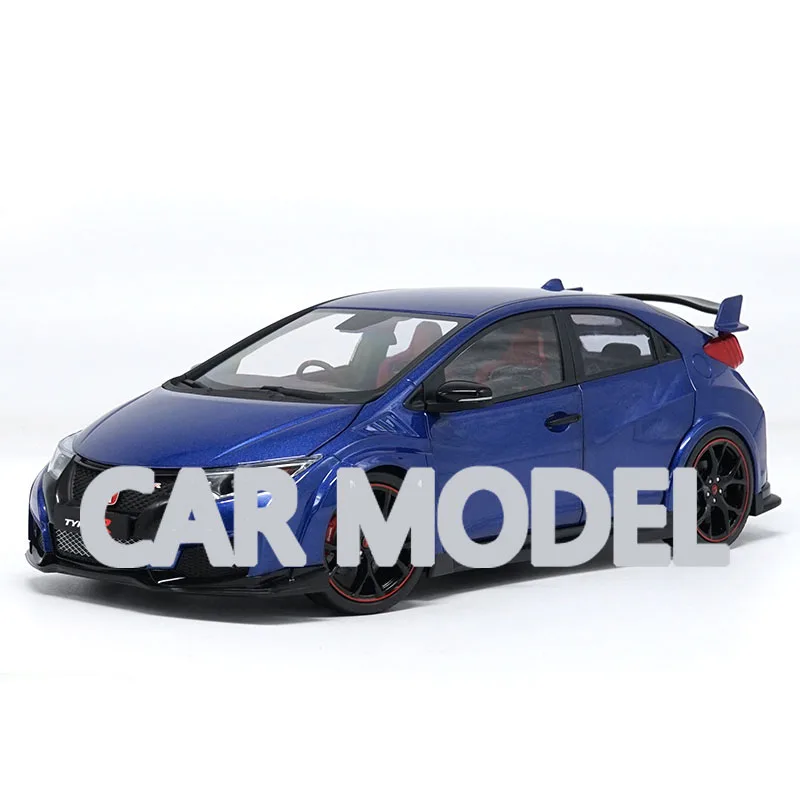1:18 Масштаб сплава игрушечные транспортные средства Ebbro CIVIC Тип R автомобиль модель детских игрушечных автомобилей авторизованный игрушки для детей - Цвет: Синий