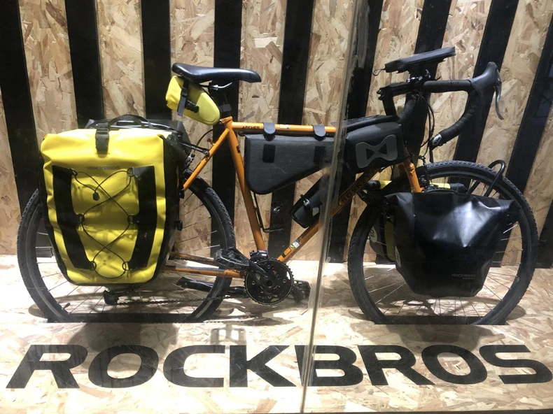 ROCKBROS велосипедные сумки полностью водонепроницаемые складные сумки большой емкости MTB велосипедные сумки 18L 27LPanniers багажные Аксессуары для велосипеда