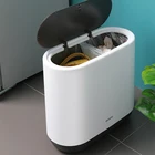 Корзина для мусора, антиослабное ведро без отходов для кухни, ванной комнаты, классификация узких мусорных ведер, контейнер для мусора