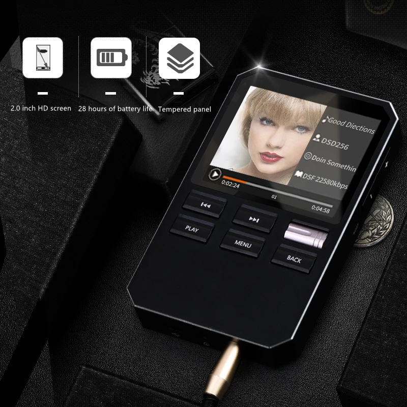 Shmci C4 HIFI портативный металлический MP3 профессиональный стерео без потерь TF