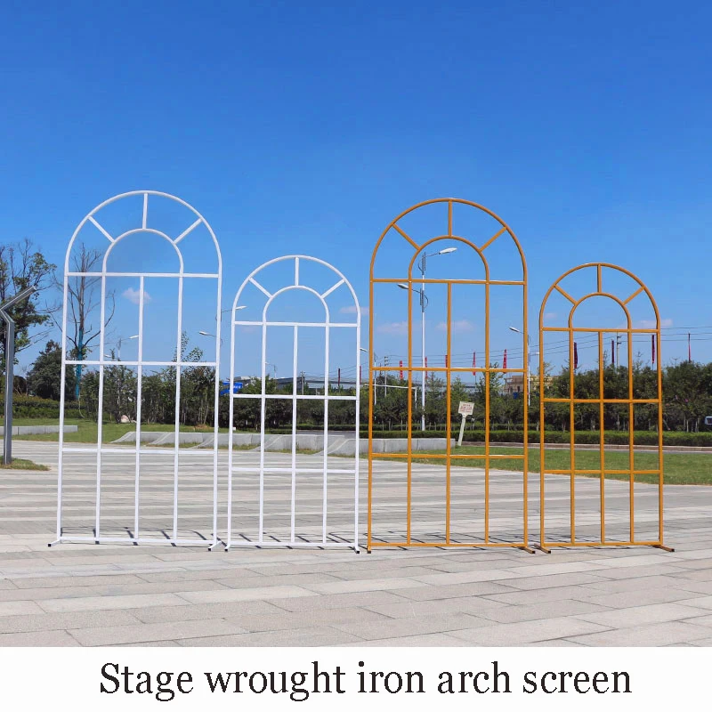 Flone Свадебная Цветочная Арка фон стенд кованого железа этап Экран официальные
