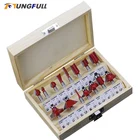 Фрезы для деревообработки, 14 дюйма, 6,35 мм, хвостовик карбидный, для резки дерева, Гравировальный режущий инструмент