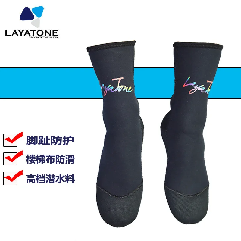 Для мужчин неопреновые носки для Гидрокостюма серфинг морские Плавание плавники