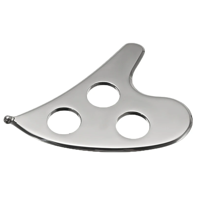 Скребок для тела из нержавеющей стали массажная пластина снятия боли массажа