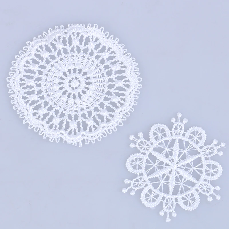 Новинка в масштабе 1:12 миниатюрные украшения мебели белый вязаный стол подставка