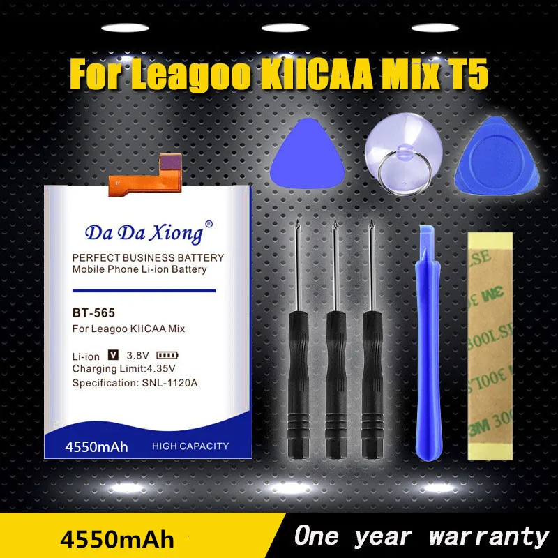 100% Оригинальный BT 565 4550 мА/ч запасная батарея для Leagoo KIICAA Mix T5 T5C смартфон Батарея +