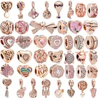 45 типа розовое золото в стиле Ловец снов; Цветы дерево бисер с перьями кулон в форме оригинальный, соответственные Европейской Пандоре обаятельные Браслеты DIY для женщин, ювелирные изделия в качестве подарка