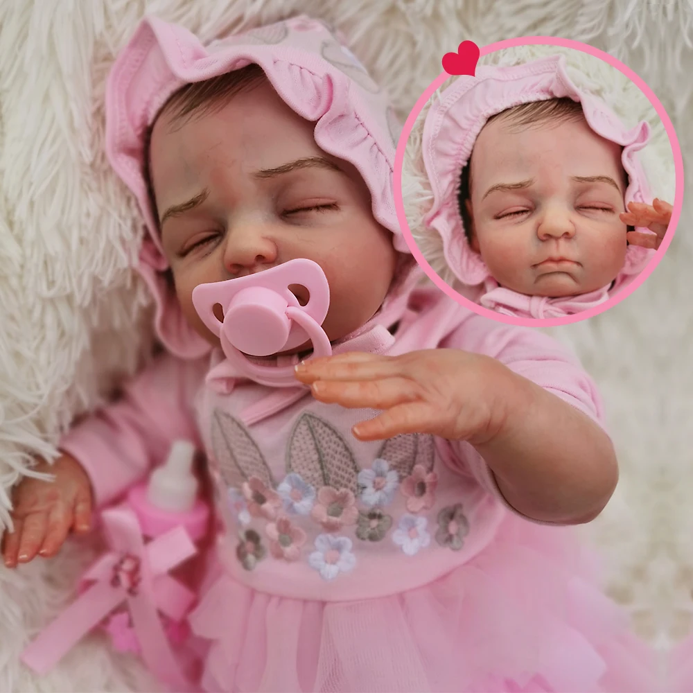 Новый дизайн Bebes reborn мягкий настоящий силикон baby dolls 18 &quot45 см коллекция