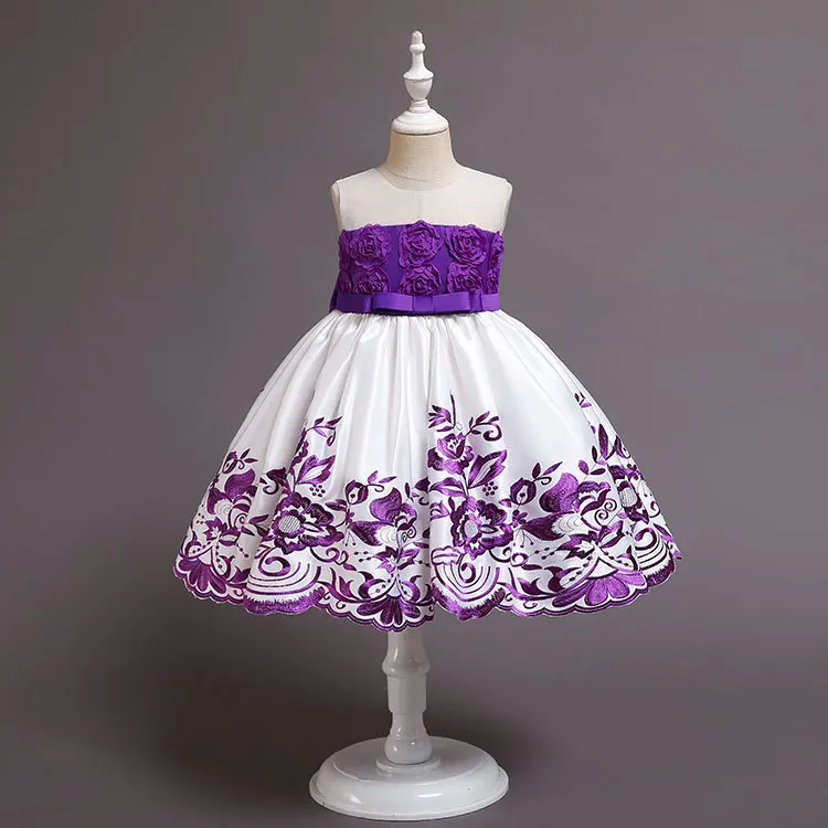 

Embroidered Baby Girls Princess Party Dress For Brithday Wedding Clothes Toddler Kids Christmas Dresses Children Clothing