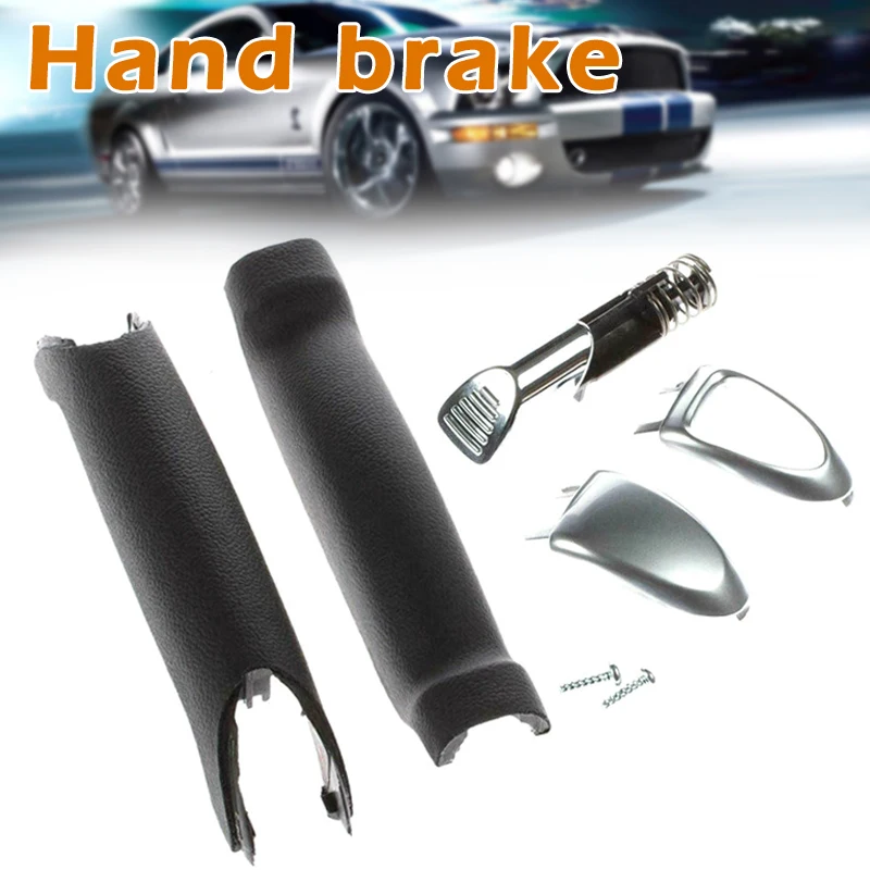 

Handbrake Handle Repair Kit Soft Feel Parking Hand Brake Stop Handle for Ford Galaxy S-Max NJ88