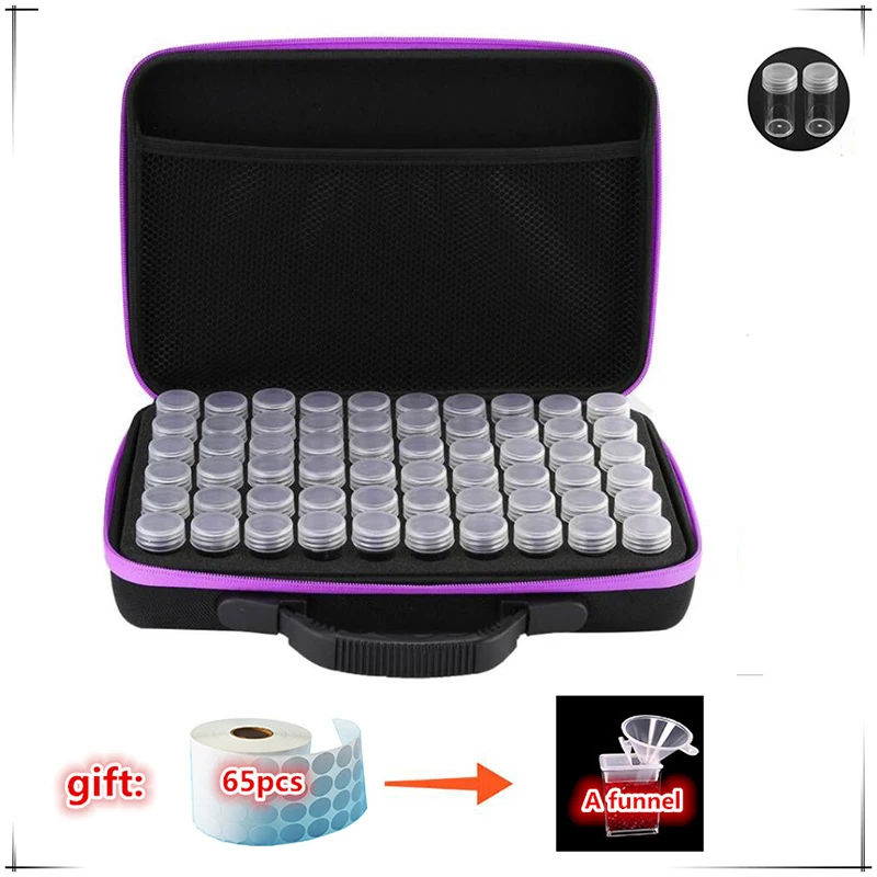 Новинка! 60 бутылки коробка для алмазной живописи инструментов хранения багажа