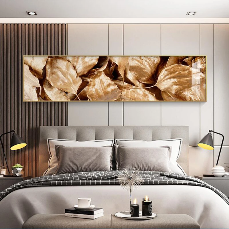

RELIABLI ART Gold Leaf Nordic Poster Wall Art Abstract Canvas Painting Modern Home Decoration Posters And Prints For Living Room