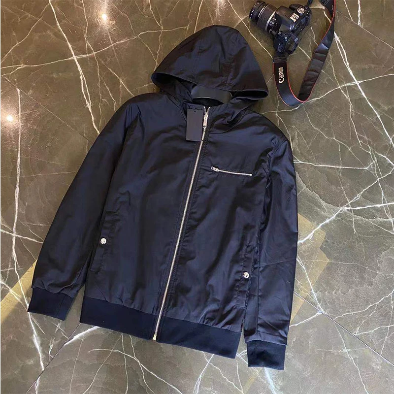 

Мужская Двухсторонняя куртка с капюшоном, Осень-зима 2021, толстовка, куртка на молнии, уличная ветрозащитная теплая Высококачественная курт...