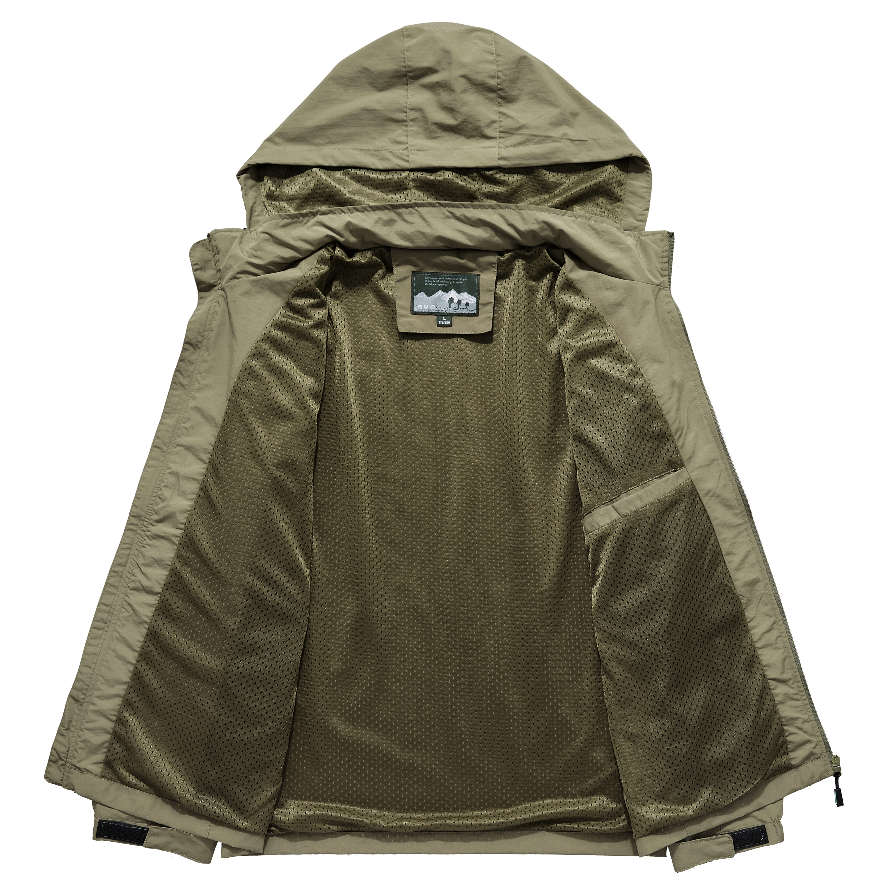 Куртка мужская водонепроницаемая с капюшоном Повседневная ветровка в стиле